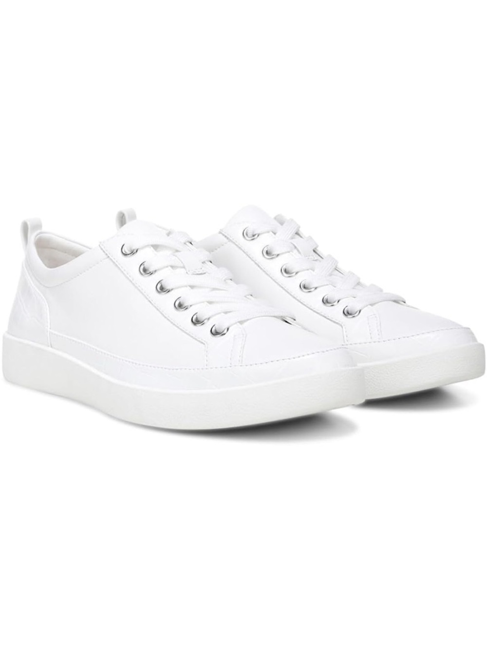 Vionic Winny White Low-Top Lace-Up Sneakers
